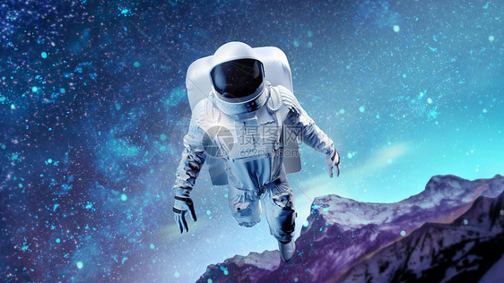 宇航员傲游星空图片素材_免费下载_obj,psd图