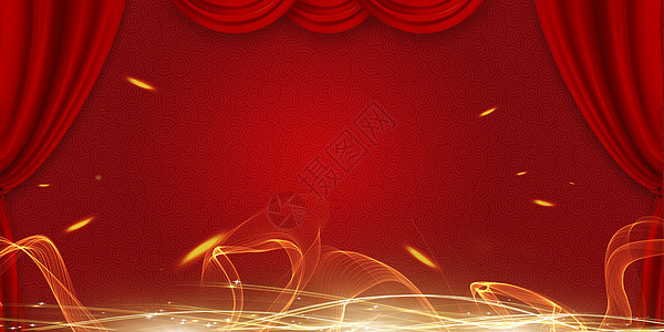 红色新年背景图片