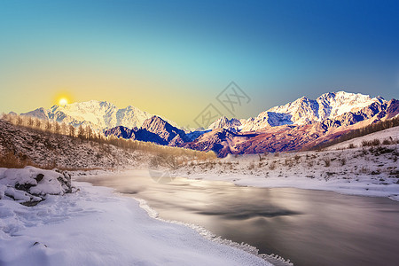 冬季雪景图片