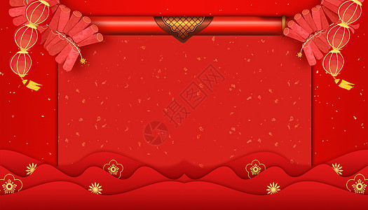 新年狂欢红色喜庆背景设计图片