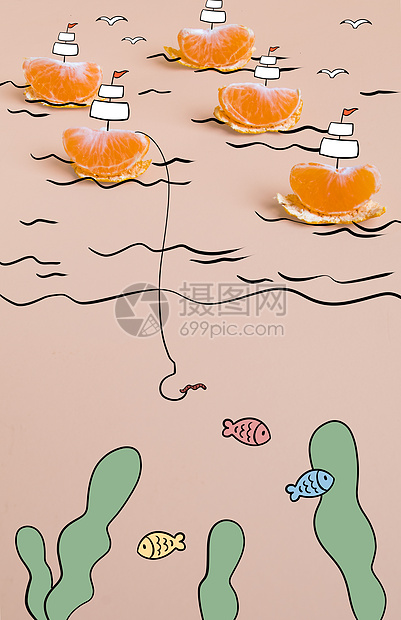 创意橘子图片