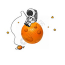 创意橘子星球图片