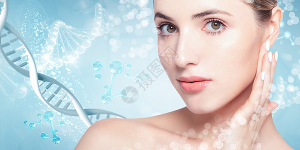 美容护肤DNA美白高清图片