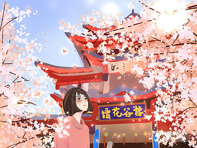 日本樱花祭旅拍樱花图片