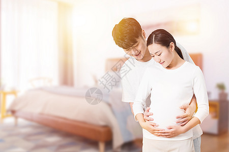 关爱孕妇家人高清图片素材