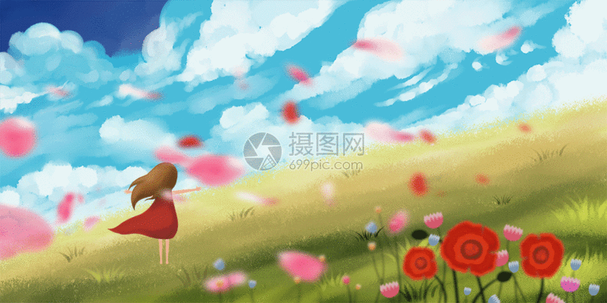 gif动图 插画动图 春暖花开gif.psd,gif 860_430
