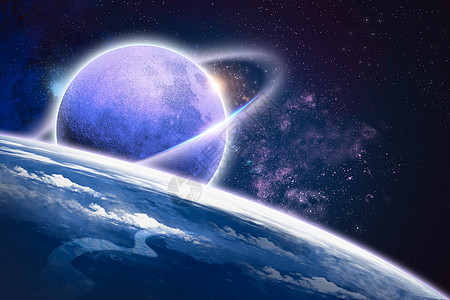 宇宙星球地球夜空高清图片