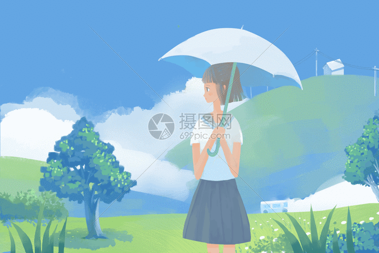 动态图片标题为少女和风景gif,编号:401015809,格式:psd,gif,体积:9