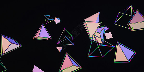 空间三角锥3d三角锥高清图片