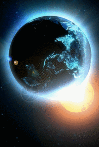 转动的地球h5动态背景素材图片
