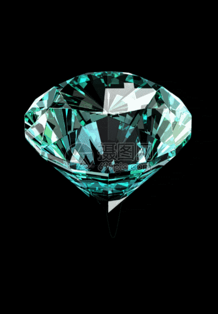 旋转绿色钻石h5动态背景素材图片