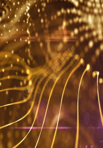 变幻金色光效粒子h5动态背景素材图片