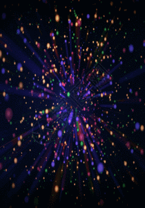 放射彩色粒子光束h5动态背景图片