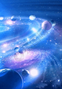 大气唯美宇宙星球h5动态背景图片素材