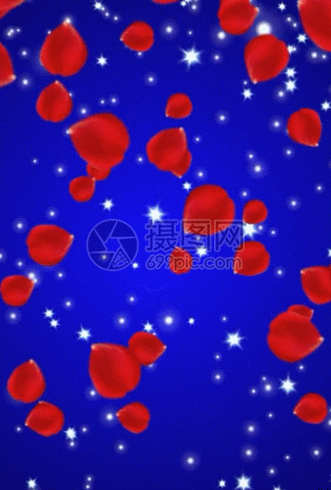 玫瑰花粒子情人节婚礼婚庆背景图片素材_免费下载_gif