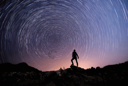 繁星之城星空gif高清图片