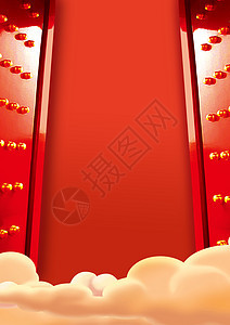 红色大门背景图片