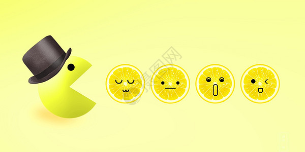 柠檬片水果创意设计图片