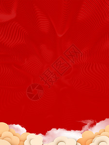 白色瑞士牧羊人中国风节日背景设计图片