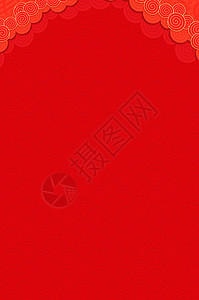 新年花纹红色喜庆背景设计图片