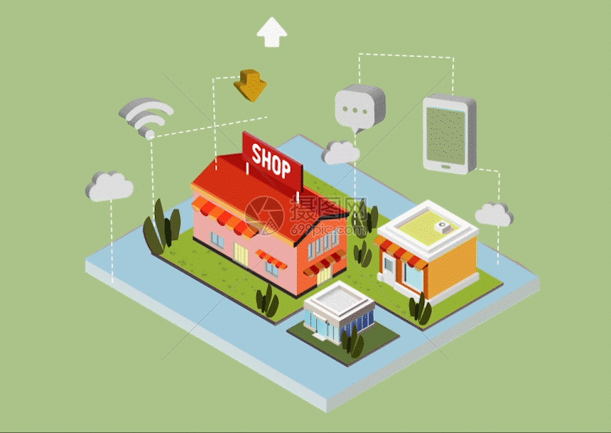 插画动图 智能云上支付gif.gif 860_609