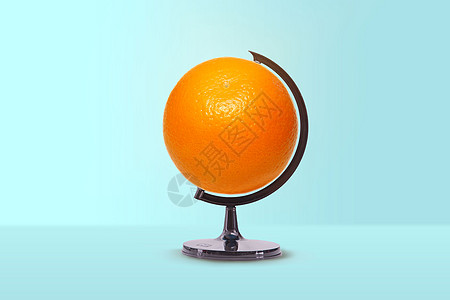 橙子地球仪图片