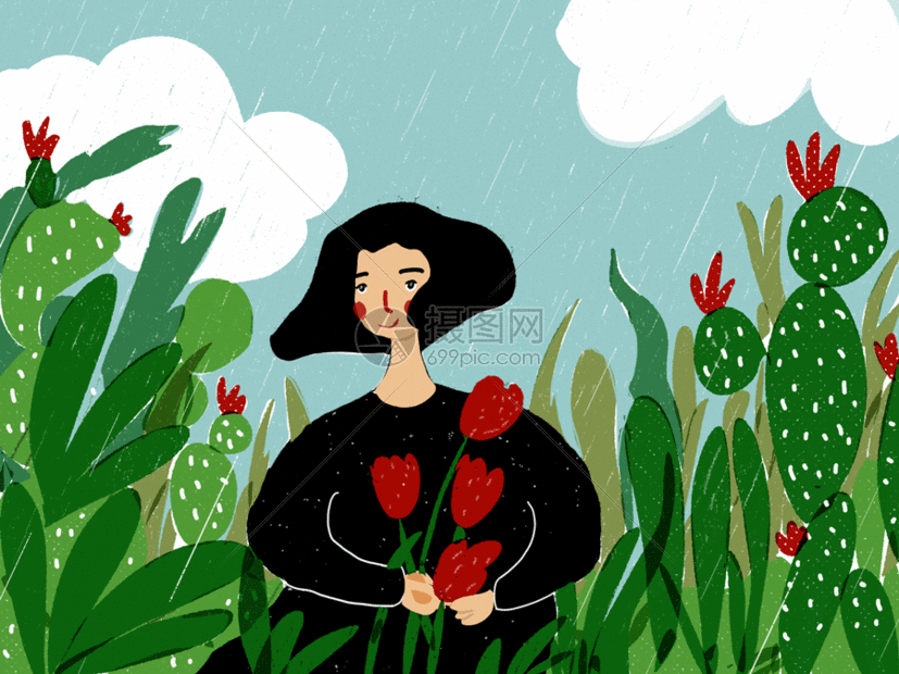 该gif动态图片标题为春雨,编号:401049308,格式:psd,gif,体积:7
