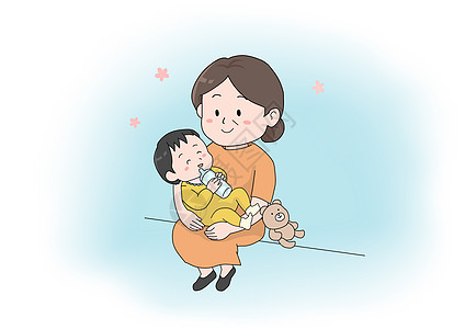 月嫂保姆婴幼儿漫画高清图片