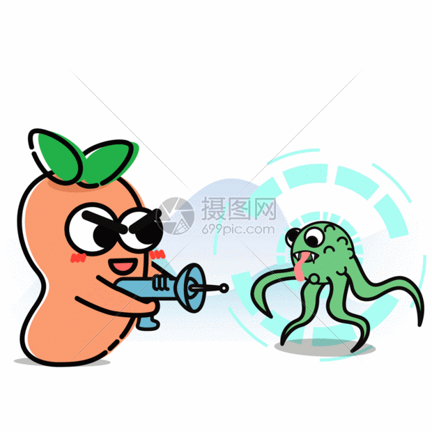 萝小卜卡通形象表情包gif