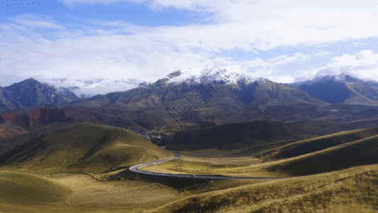 三亚旅游景点扎尕那雪山GIF高清图片