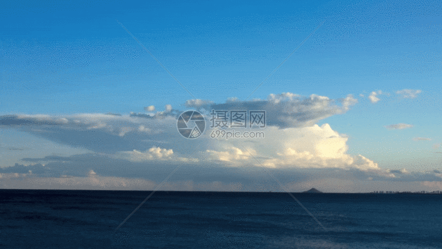 海平面晴空万里gif动图