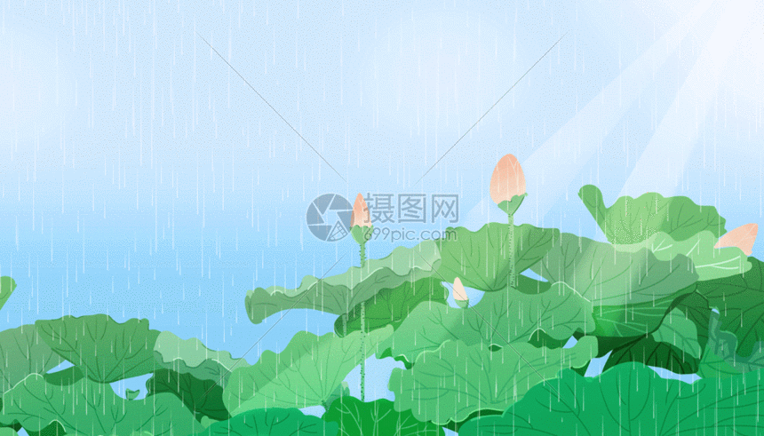 谷雨gif动图图片-正版gif素材401063436-摄图网
