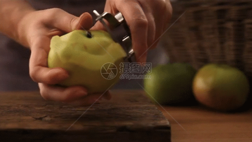 削苹果gif
