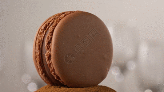 巧克力笔触夹心饼干GIF高清图片