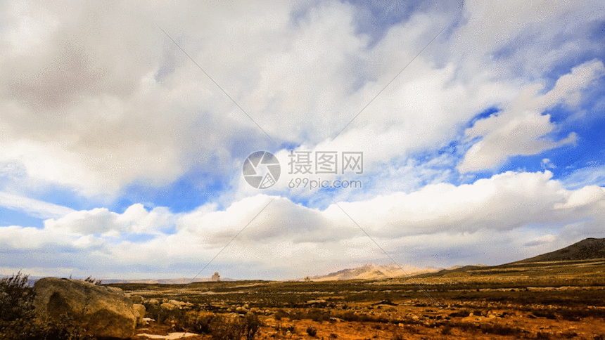 延时摄影草原gif