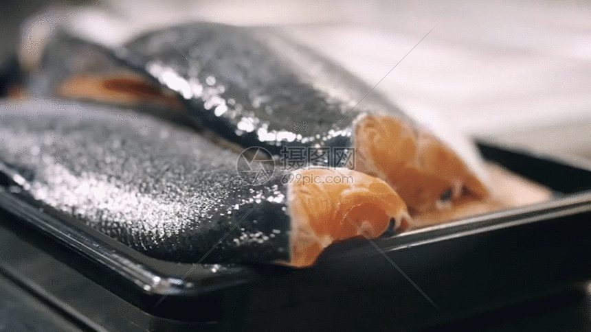 美食三文鱼gif动图图片-正版gif素材401080578-摄图网