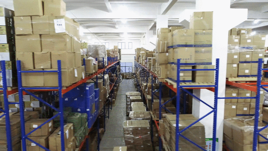工厂库房仓储货架gif