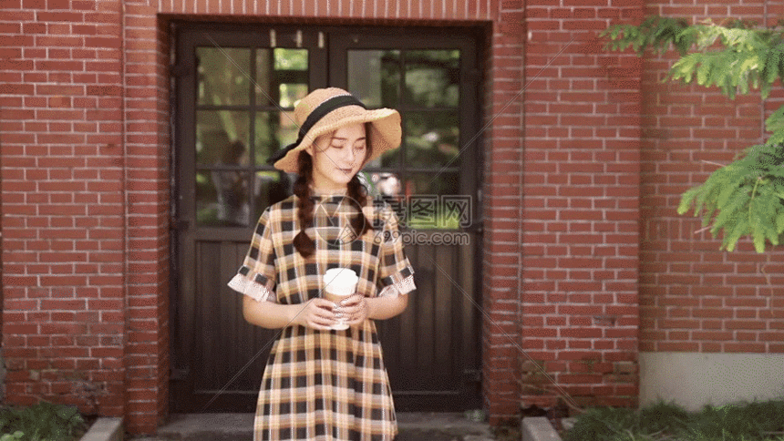 文艺青年gif动图图片-正版gif素材401083376-摄图网