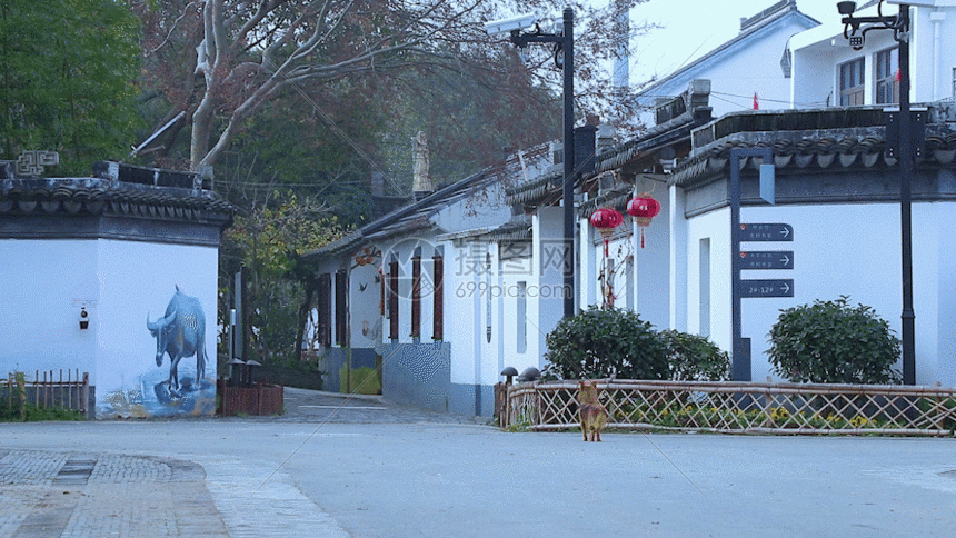 乡村建设美景gif动图图片-正版gif素材401083958-摄图网