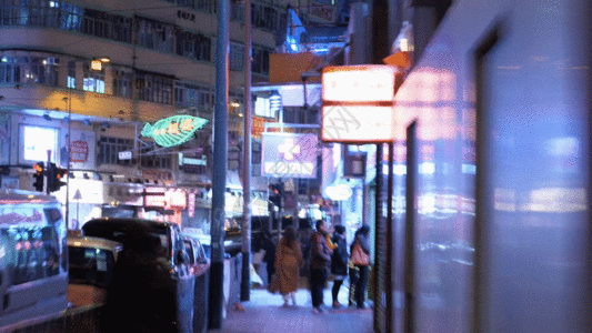 繁华香港香港大街GIF高清图片