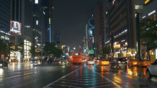 城市中心繁荣公路GIF高清图片