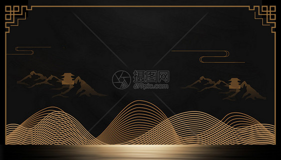 中国风纹理线条图片