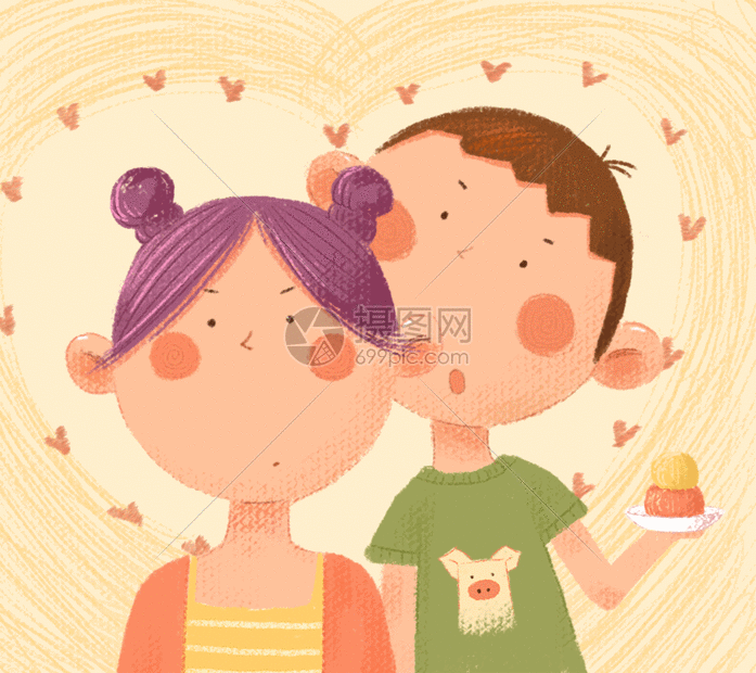 gif动图 插画动图 情侣gif.psd,gif 697_620