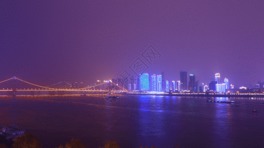 鹦鹉洲长江大桥GIF图片