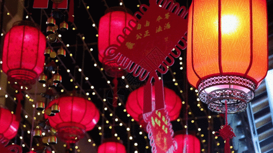 春节祈福中国节花灯GIF高清图片