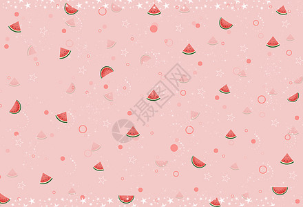 西瓜背景粉色花纹高清图片