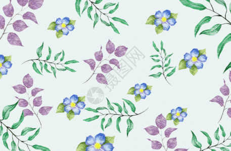 紫色叶子植物背景素材GIF高清图片