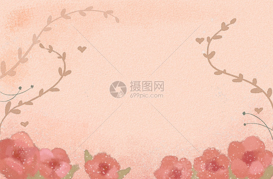 粉色花卉背景图片