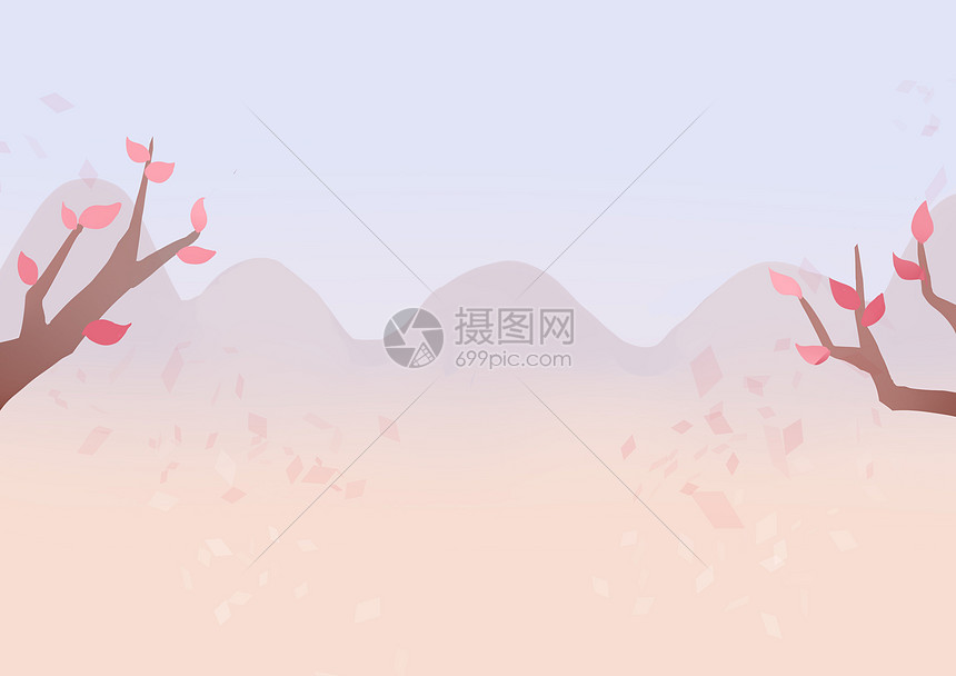 风景插画背景图片