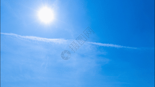 飞机云层天空云层飘动实拍视频GIF高清图片